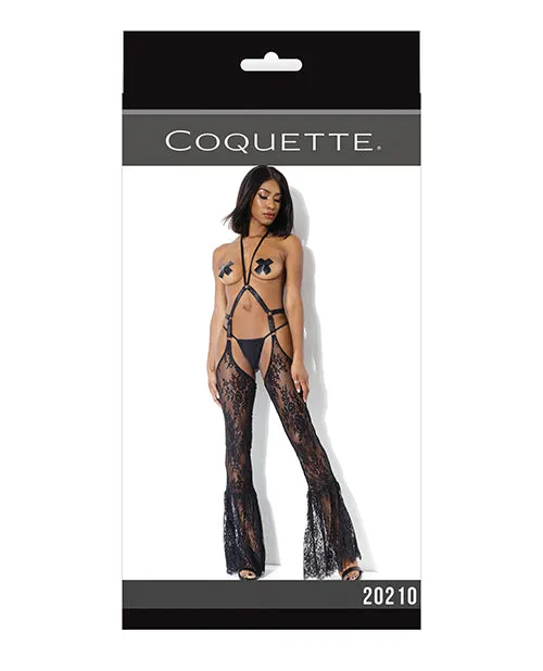 Darque Bell Bottom Chaps Black Coquette Anal