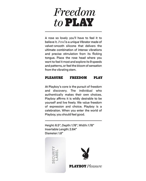 Female Sex Toys Evolved Playboy Pleasure Petal Vibrator