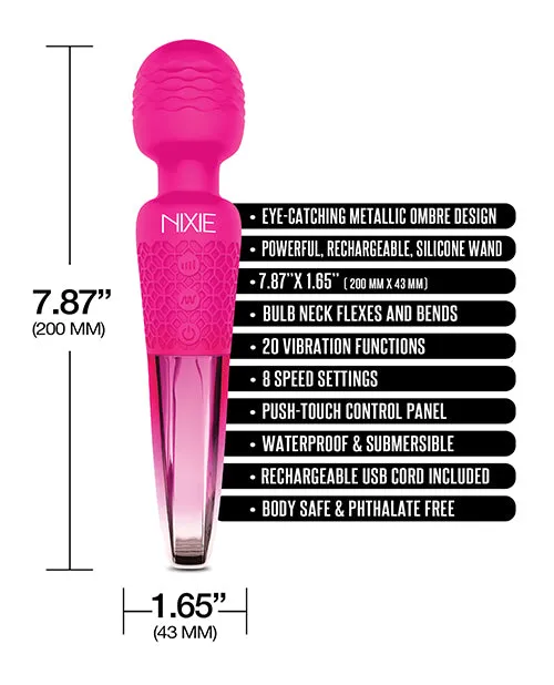 Global Novelties Female Sex Toys Nixie Rechargeable Wand Massager
