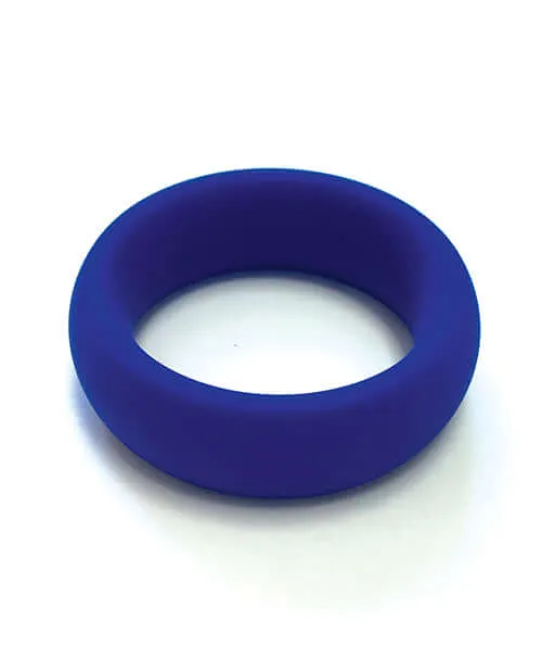 Spartacus Wide Silicone Donut CRing 2Inch Stretchable Blue Cock Ring for Enhanced Erections Spartacus Male Sex Toys
