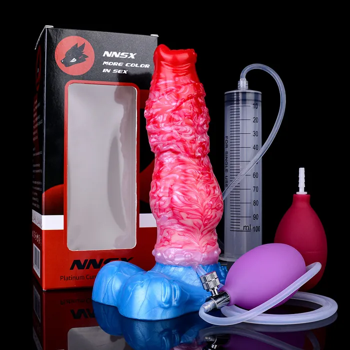 Female Sex Toys FAAK 5243Inflatable Monster Squirting Dildo for women and men