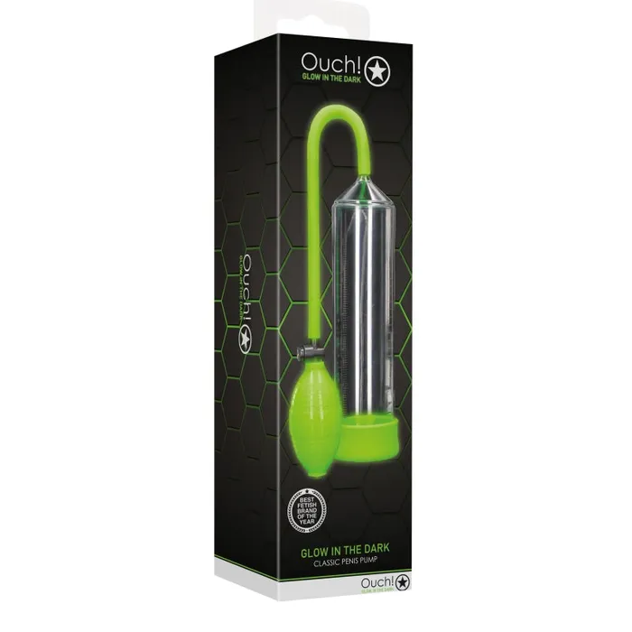 Male Sex Toys Shots Ouch Classic Penis Pump Glow in the Dark Male Sex Toys Shots Ouch Classic Penis Pump Glow in the Dark
