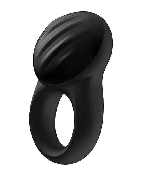Satisfyer Vibrators Satisfyer Signet Ring with Bluetooth App Blue