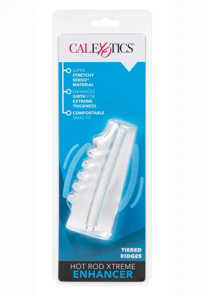 Extensions Male Sex Toys Hot Rod Xtreme Enhancer Penis Sleeve with Tiered Ridges