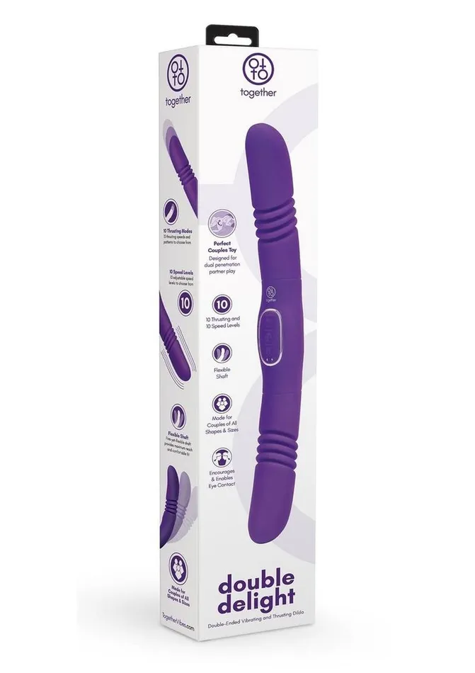 Female Sex Toys Together Toys Together Toys Double Delight Rechargeable Silicone Couples Vibrator
