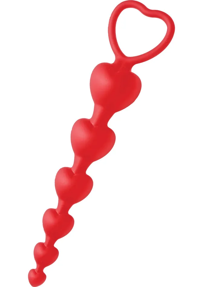 Anal Frisky Frisky Sweet Heart Silicone Anal Beads