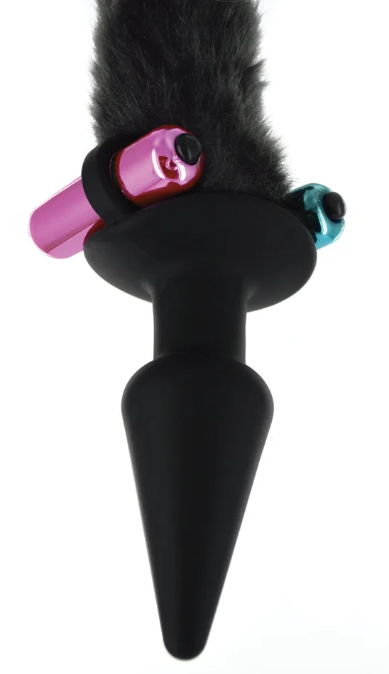 Anal XR Brands Cat Tail Anal Plug And Mask Set