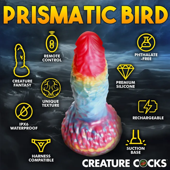 Female Sex Toys XR Brands Phoenix Vibrating Dildo w Remote