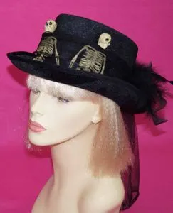 Bauer Pacific Male Sex Toys Halloween Top Hat with 3 skeletons