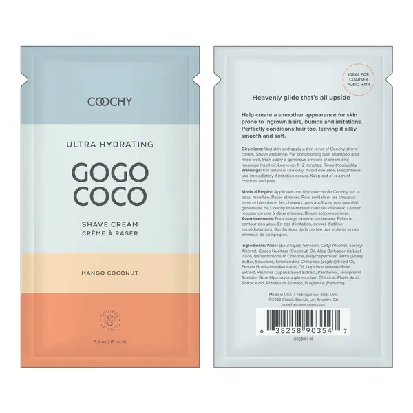 Female Sex Toys Coochy Ultra Hydrating Shave Cream Mango Coconut Coochy